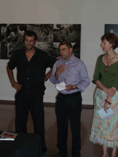 Moment de la presentaci&oacute;, entre en Pep i na Bel Oliver