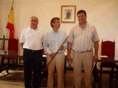 Els tres caps de llista de l'acord de Ses Salines: PSIB, UM i NIL